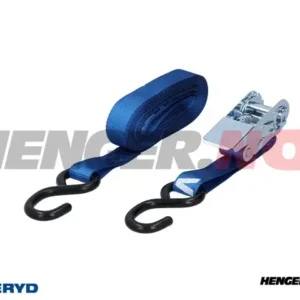 Lastestropp 25mm med dobbel S- krok. Lengde 0.3+4.7m, 400Kg (daN)