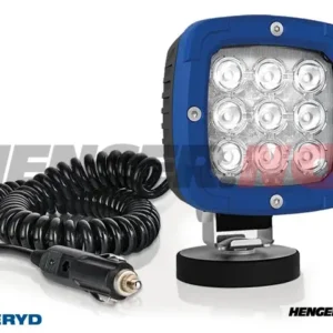 LED Arbeidslys, i aluminium, 2800 Lm, 12/24V, kobling til sigarettenneren. 3m kabel. Magnetfeste