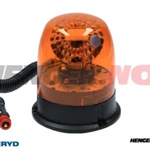 Roterende lys 12/24V Kabel 2m, kobling til sigarettenneren. Magnetfeste