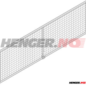 Nettgrind langsgående 2553x800mm høyre / venstre med låser for FS1425 fra 2019->