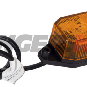Sidemarkeringslys Aspöck Flexipoint LED gul med brakett og 500 mm kabel