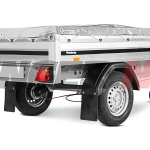 Flat presenning 1190xx1735x75mm Grå for Brenderup Bravo 170