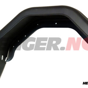 Skjerm sort plast Høyre 185x660mm, med skvettlapp
