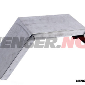 Skjerm for eldre type hengere høyre, 250mm stål 2 knekk