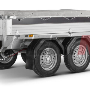 Flat presenning 2040x4170mm grå for Brenderup 5420W