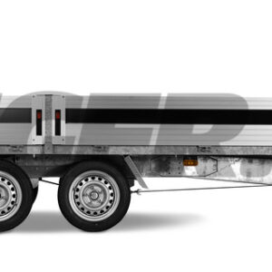 Sider og framlem Aluminium, 4200x2050x340mm, 2 sider & 1 front, 6420
