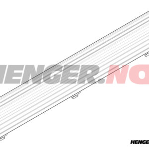 For/baklem Aluminium, 350x2008mm komplett med hengsler og karmlåser, for 5420W / 5520W - 2016 >