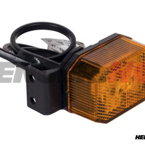Sidemarkeringslys Aspöck Flexipoint LED gul med brakett og 500 mm kabel, 44x110mm (med brakett)