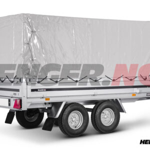 Høy presenning & stativ 83 cm 1500x2580x820mm grå. Brenderup 3250, 3251