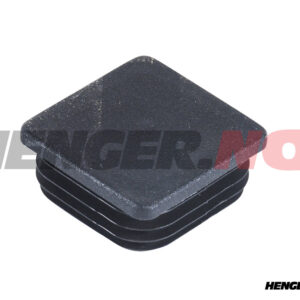Plastpropp Sort, 60x60 mm