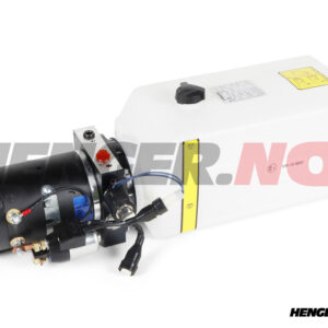 Hydraulikkaggregat komplett 12V til 3-veis tipp hengere.