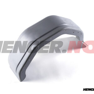 Skjerm 200x660mm høyre, grå plast med skvettlapp