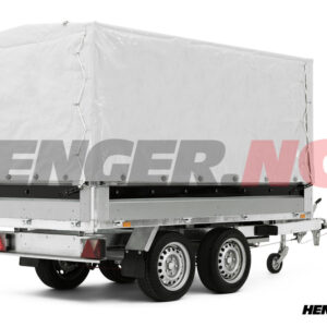 Høy presenning 60 cm 1430x2580x900mm grå for presenningsstativ Brenderup 4260 og BT4260
