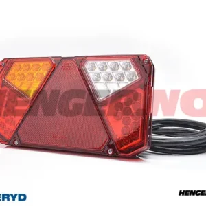 LED Baklys WAS Venstre 242x134x58,2 ryggelys, refleks, tåkelys 200cm kabel
