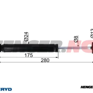 Påløpsdempere for Westfalia WAE 1202, Nyere modell, cc=280
