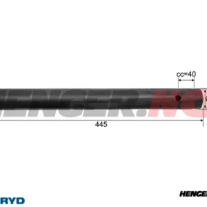 Dragrør Hahn ABR 13,3K / 15,3K, Ø 46mm