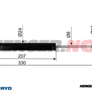 Påløpsdemper for BPW ZAF 2,8-1 / Peitz PAV/SR 2,7 MX cc=330
