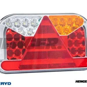 LED Baklys SCANDI-170 Høyre 240x140x55 12/24V refleks, skilt-, tåkelys- og ryggelys. inkl 90cm kabel