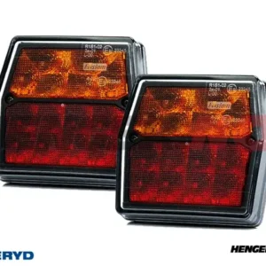 LED Baklys Valeryd Høyre og Venstre 99,7x92,7x30, inkl. skiltlys, 4(5)-pol Bajonettilslutning CC=45mm (2-pack)