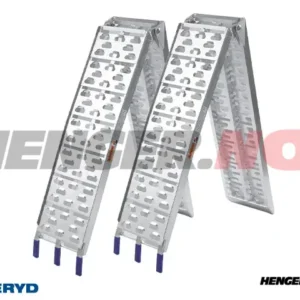 Kjøreramper i aluminium 2260x305mm, foldbar: 1160x305mm, 680 Kg/par (2-pack)