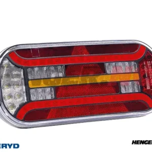 LED Baklys SCANDI-610 Valeryd Høyre 302x130x51mm 12-36V med Triangelrefleks inkl. 1m Kabel