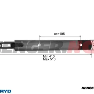 Dragrør Peitz PAV/SR 2,7 M;  Ø 50mm