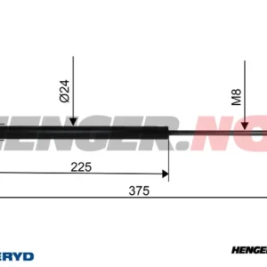 Påløpsdemper for Hahn ABR 13,3 CC=375