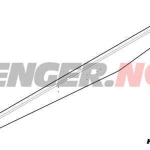 Dragvange Venstre 1600kg, 2485x191x3mm type 15D, passer til 2300s