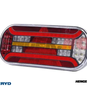 LED Baklys SCANDI-610 Valeryd Venstre 302x130x51mm 12-36V med Triangelrefleks inkl. 1m Kabel