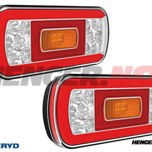 LED Baklys SCANDI-130 Høyre og venstre 220x100x50,5. Bajonettilslutning (2-pack)