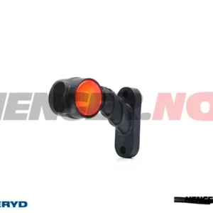 LED Sidemarkeringslykt WAS Venstre 134x108x55 hvit/rød 260mm kabel