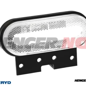 LED Posisjonslys Valeryd ADR 126x76x40mm Hvit 12-36V, 0,5 kabel