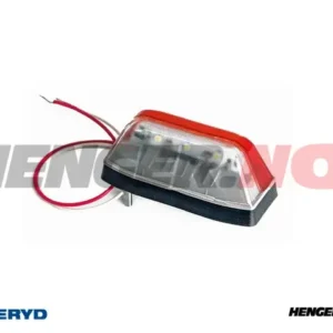 LED Breddemarkeringslykt hvit/rød Ajba 12/24V 96x43.6x40mm