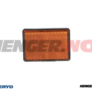 Radex rektangulær refleks selvheftende orange 63x51 mm