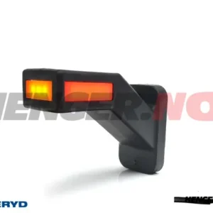LED Sidemarkeringslykt WAS Venstre 146,1x110,6x58 gul/hvit/rød 310mm kabel