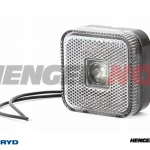 LED Posisjonslys WAS 65x65x28 hvit 220mm kabel