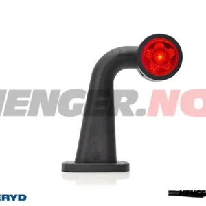 LED Sidemarkeringslykt WAS Venstre 148,5x125,5x49,5 rød 180mm kabel