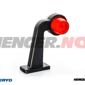 LED Breddemarkeringslykt Valeryd 195x167,5x91,6 hvit/rød, 12-36V inkl. 0,3m kabel venstre