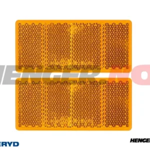 Aspöck rektangulær refleks 69x31,5mm gul selvheftende (2-pack)