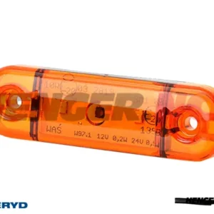 LED Sidemarkeringslykt WAS Høyre/Venstre 83,8x24,2x10,4 gul 230mm kabel