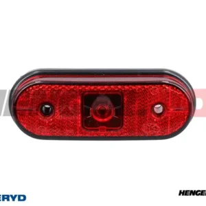 LED Posisjonslys Aspöck Unipoint I 119x44x18 rød 24V P&R med 0,50m Kabel