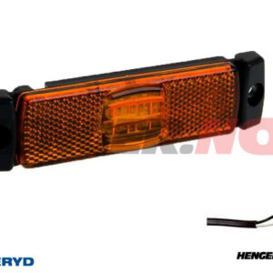 LED Sidemarkeringslykt Valeryd 130x32x14,5mm gul 12-30V med refleks inkl. 450 mm kabel