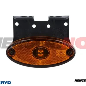 LED Sidemarkeringslykt Aspöck Flatpoint II 102x46x22mm gul 24V med P&R 1,50m Kabel