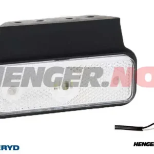 LED Posisjonslys Valeryd 118x60x30 hvit 12-30V inkl. 450mm kabel