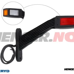 LED Breddemarkeringslykt Valeryd Høyre 120x128x37,5mm 3-funksjonelle, 0,3m kabel