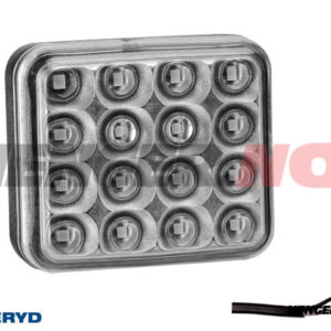 LED Tåkelys 78x68x40 rød inkl 450mm Kabel