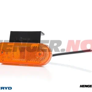 LED Sidemarkeringslykt WAS Høyre/Venstre 114x63x40 gul 220mm kabel med gummifeste