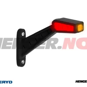 LED markeringslys Valeryd høyre 197x104x47mm, 3-funksjonell, 0,3m kabel