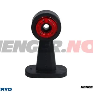 LED Sidemarkeringslykt WAS Høyre/Venstre 135x89x49 rød/hvit 270mm kabel