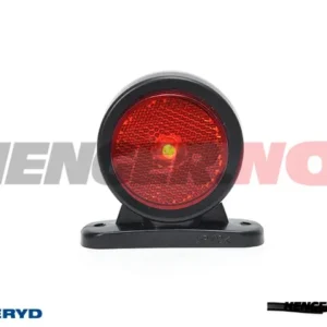 LED Sidemarkeringslykt WAS 69x71x47,5mm rød 350mm kabel